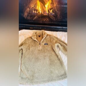 Patagonia Women’s  Beige Zip-Up Fleece Sweater